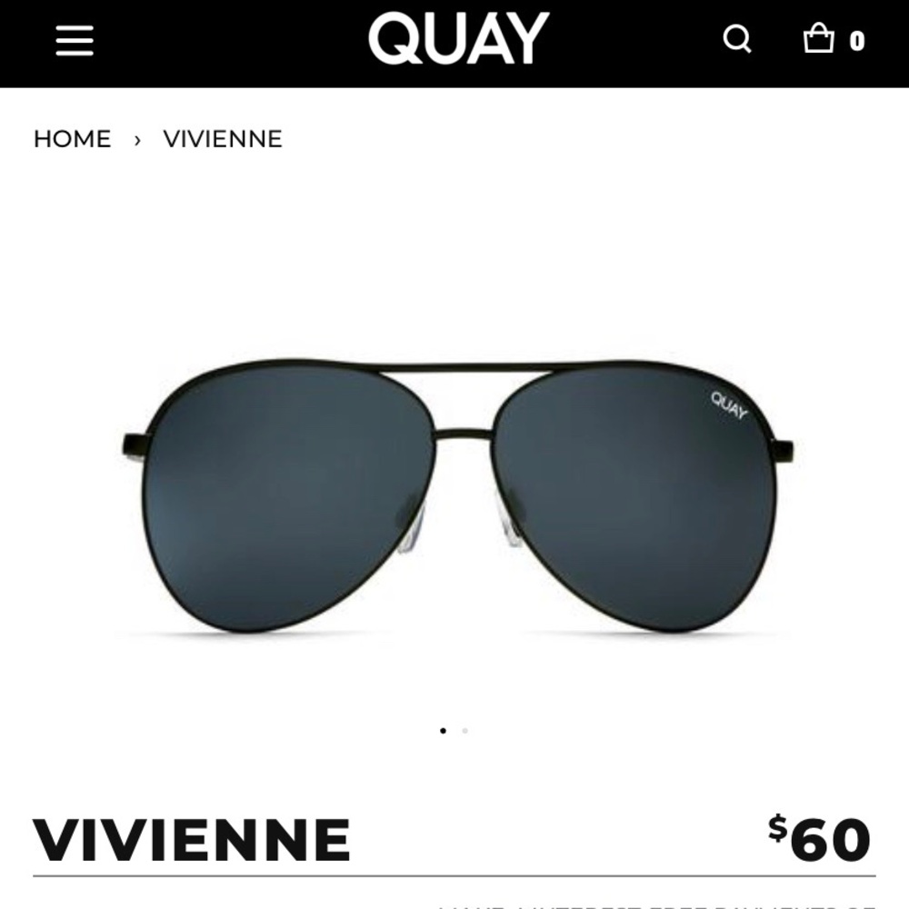 Black aviator sunglasses!